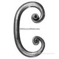 hand forged scrolls on round steel design china factory